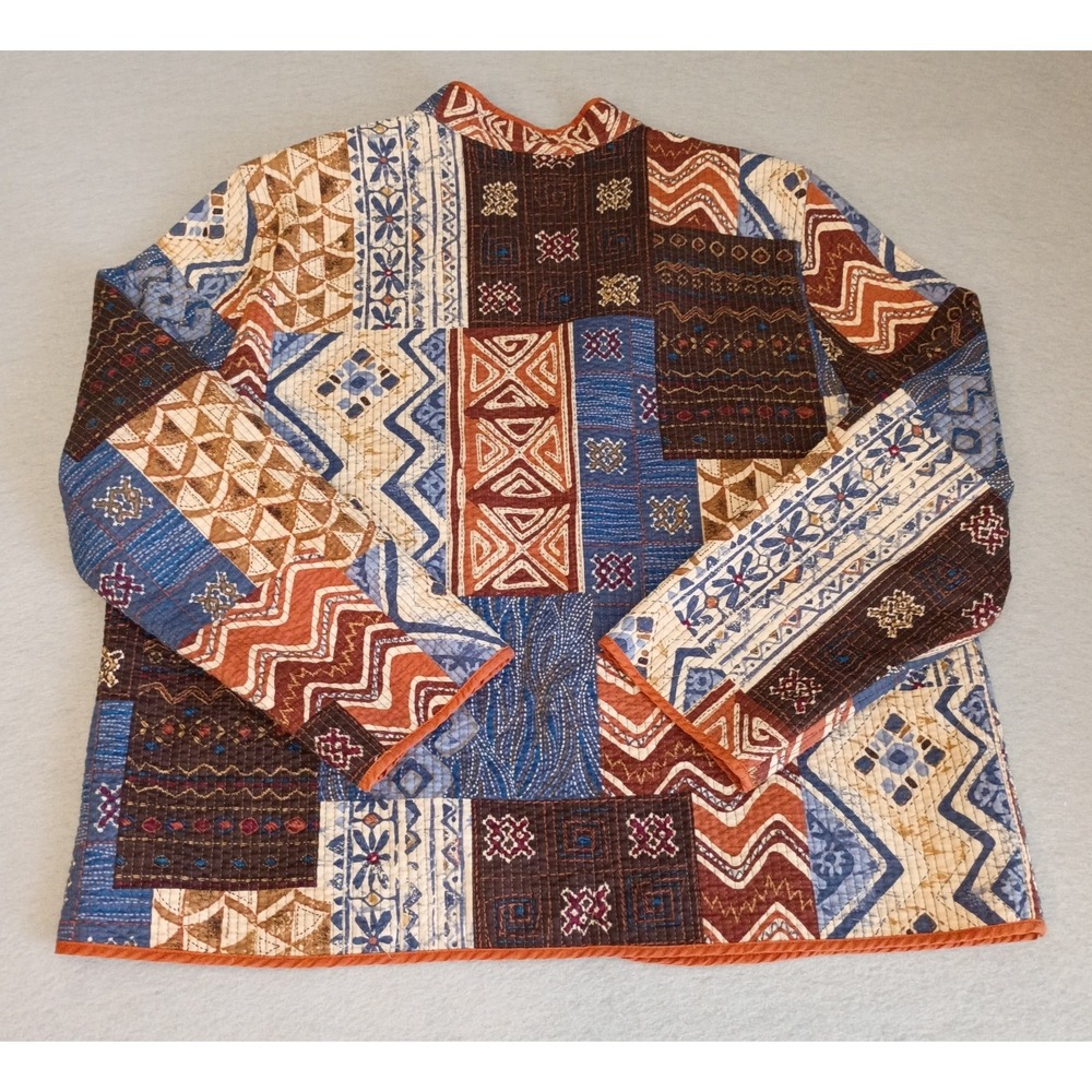 Alfred Dunner Open Jacket Blazer Patchwork Quilte… - image 3